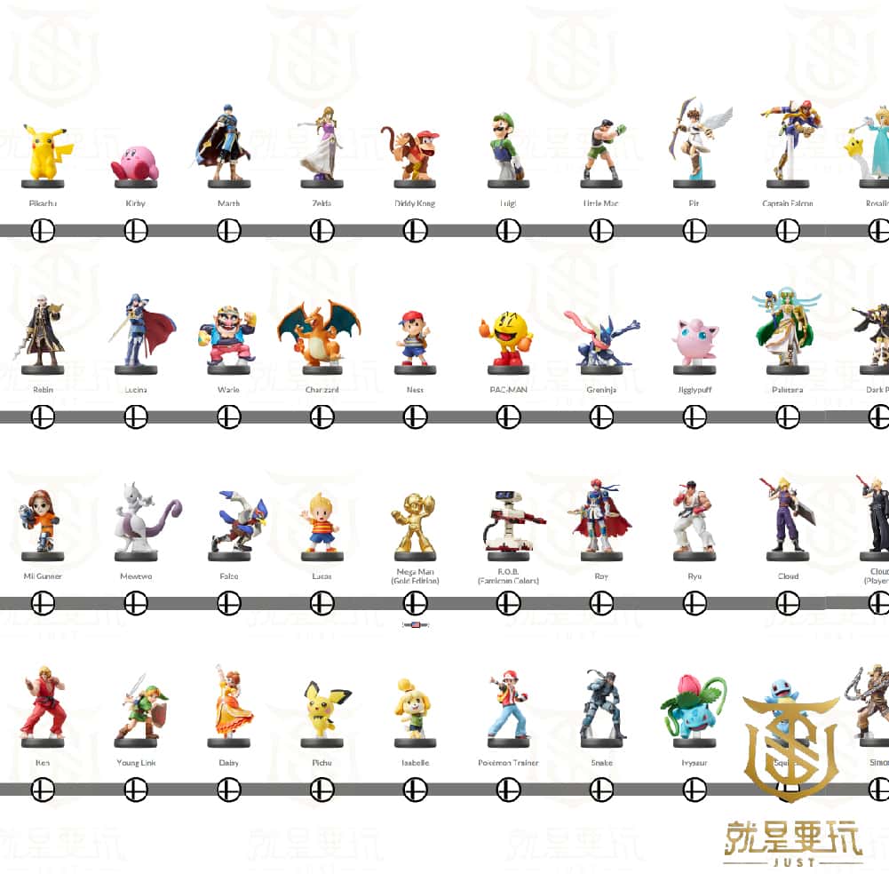 NS Switch Amiibo 大亂鬥系列 林克 加儂 皮卡丘 瑪莉歐 光 焰 皮克敏 明星大亂鬥