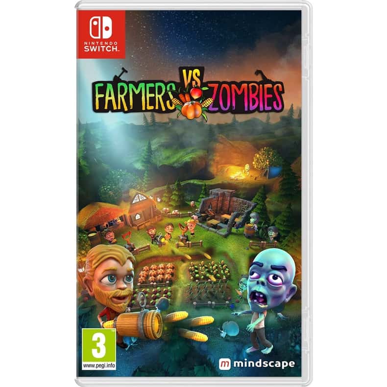 NS Switch 農夫大戰殭屍 中文版 農夫 殭屍 農夫 種田 養成 farmers vs zomb