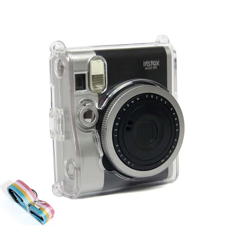 富士 FUJIFILM instax 配件 MINI 90 水晶殼 含手繩 拍立得 相機 保護殼 透明殼