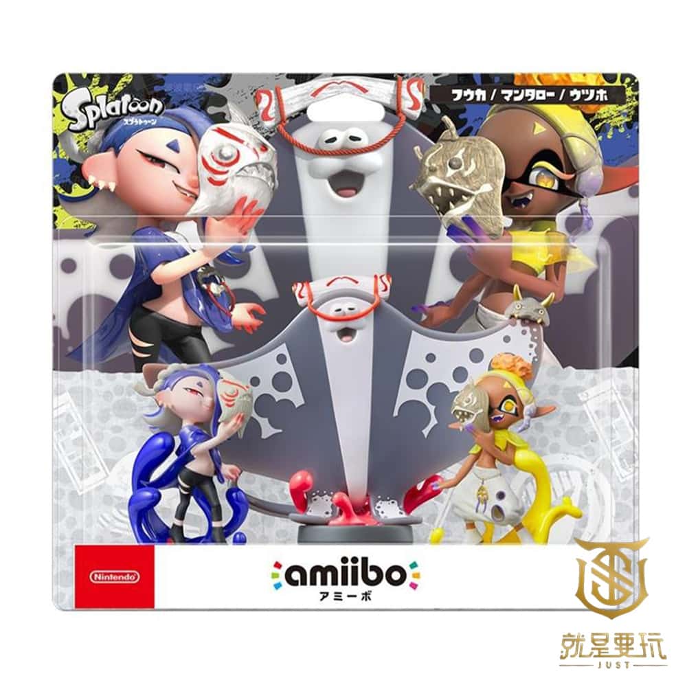 NS Switch Amiibo 漆彈大作戰 斯普拉遁 漆彈 小瑩 亞織 章魚 魷魚 服裝
