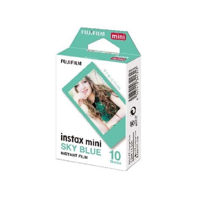 富士 FUJIFILM 拍立得底片 mini 底片 藍色邊框 SKY BLUE 拍立得膠片 即可拍 相片