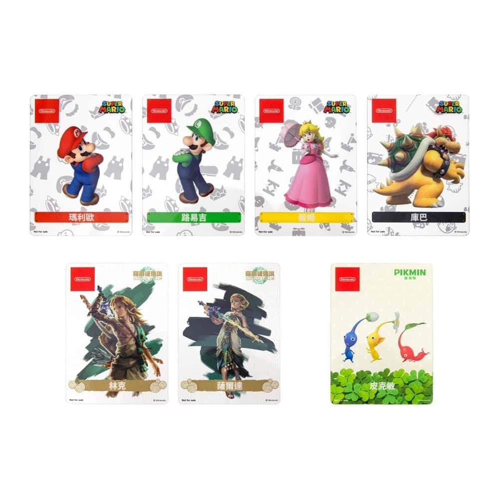 NS Switch 任天堂 特典 限定角色卡 大全配 一次滿足 角色卡 收藏卡 瑪利歐 路易吉 碧姬 庫巴