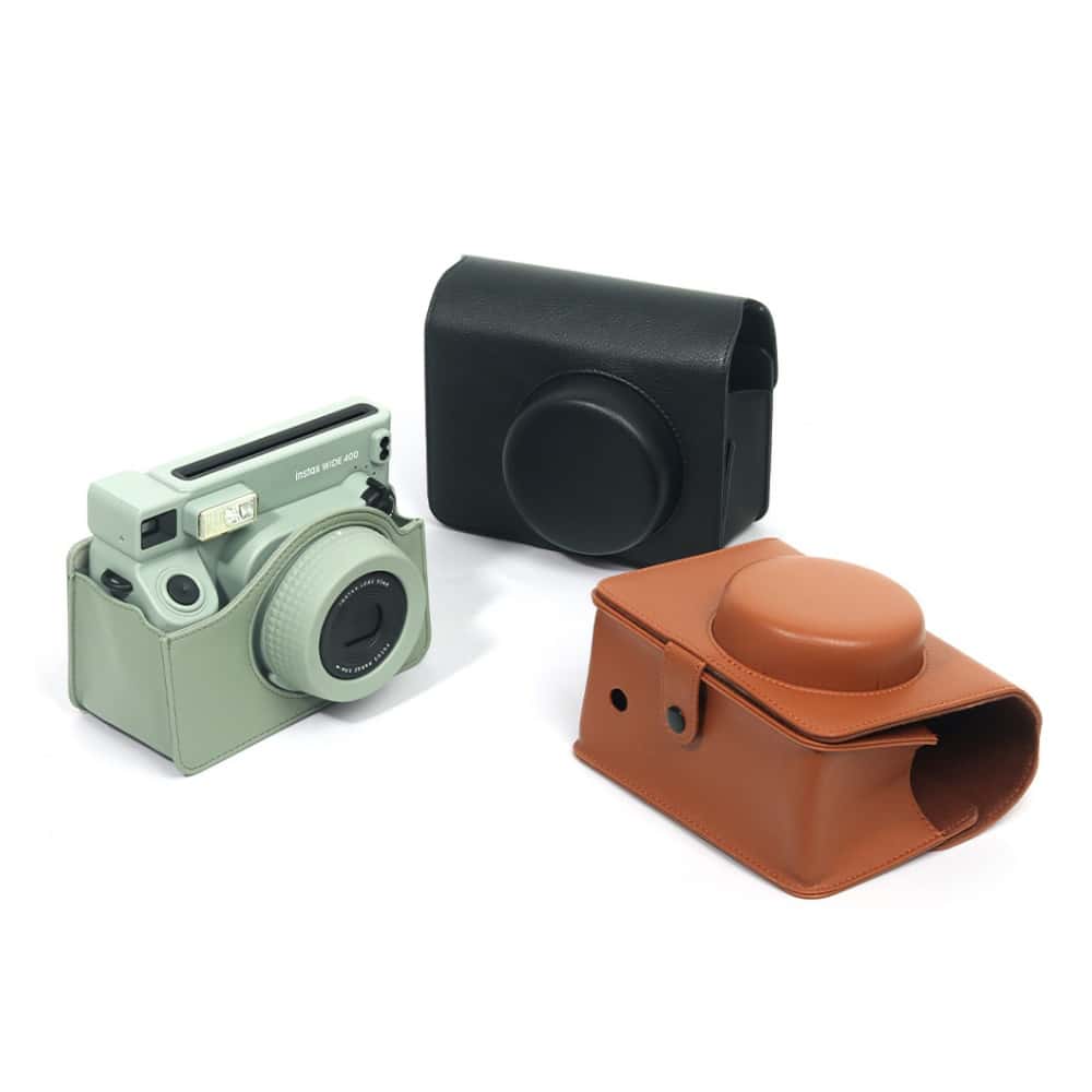 富士 FUJIFILM instax 配件 WIDE400 皮革包 原野綠 相機包 保護包 拍立得 純色包