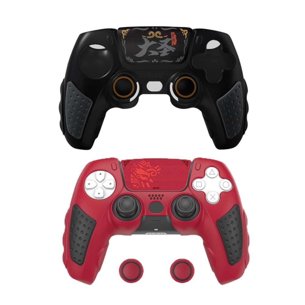 良值 PS5 手把 矽膠套+搖桿帽 黑神話 悟空 黑悟空 魔物獵人 荒野 魔物 保護套 手把套 蘑菇帽