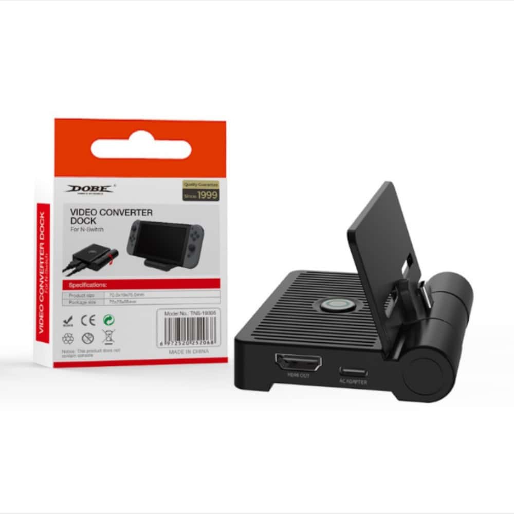 NS Switch DOBE 配件 TV DOCK 摺疊 電視轉換器 影像 轉換器 支架 隨時切換 電視盒