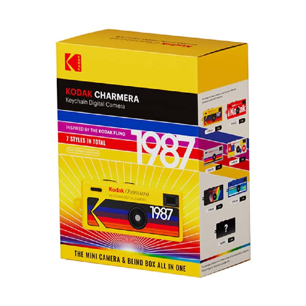 KODAK 柯達 Charmera 迷你數位相機 鑰匙圈 1987 柯達盲盒 潮流 鑰匙圈數位相機 小紅書