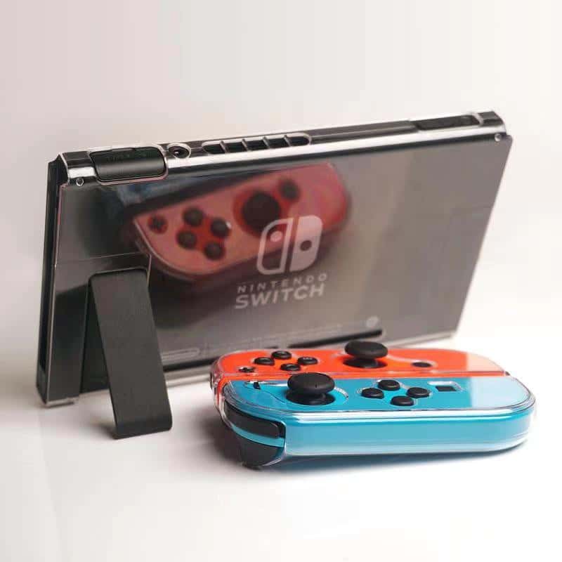 NS Switch 透明水晶殼 水晶殼 透明 透黑 保護殼 硬殼 透明殼 透黑殼 主機背版 JOYCON 殼